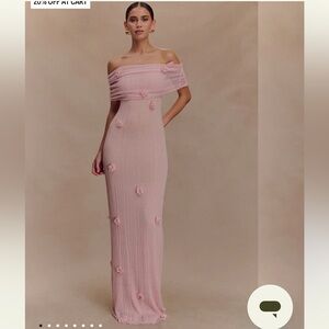 Meshki Orchid Knit Maxi Dress - Pastel Pink
